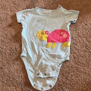 Carter's Blue and Yellow Bodysuit with Playful Design